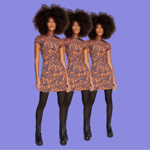 Urban Outfitters Nina Spliced Bodycon Mini Dress - Picture 1 of 3